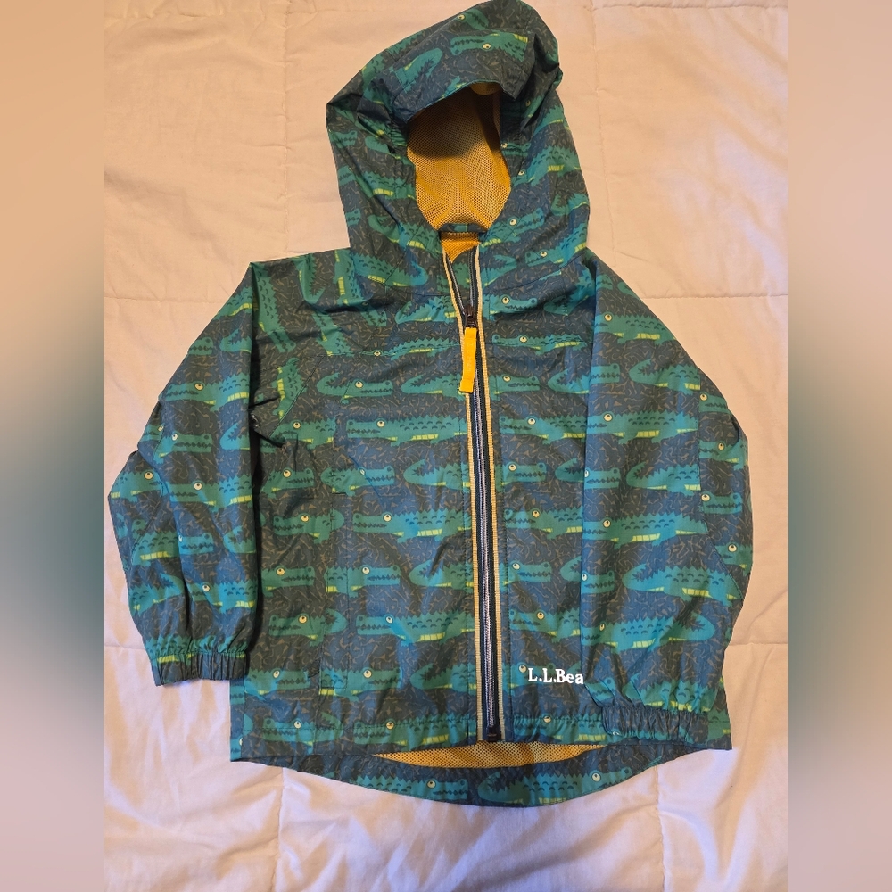 L.L. Bean Kids' Alligator Print Rain Jacket